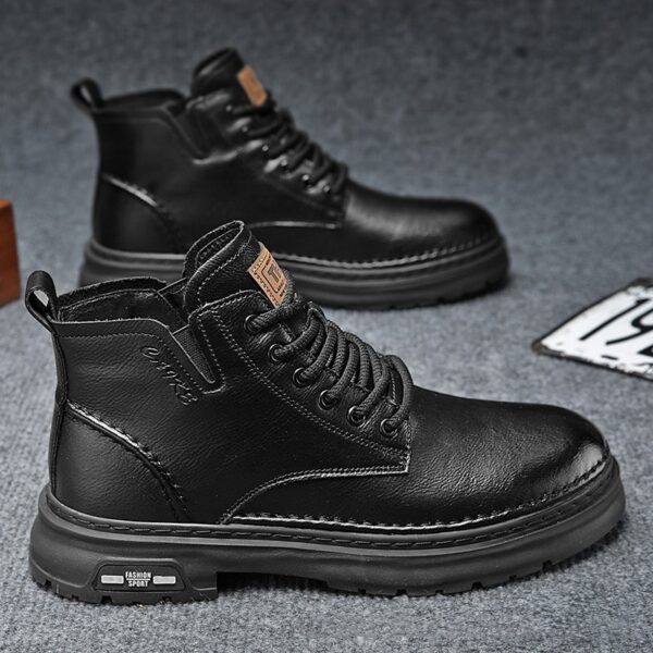 Martin Boots Thick-soled Mid-top Retro Easy Matching Casual - Image 3