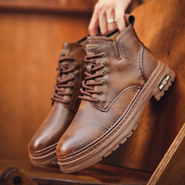 Martin Boots Thick-soled Mid-top Retro Easy Matching Casual - Image 2