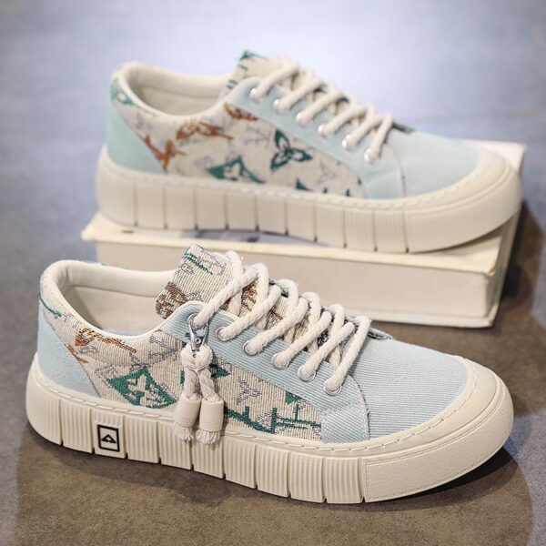 Trendy Wild Four Seasons Canvas Sneakers - Image 7