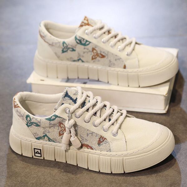 Trendy Wild Four Seasons Canvas Sneakers - Image 6