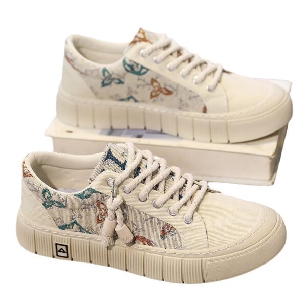 Trendy Wild Four Seasons Canvas Sneakers - Image 2