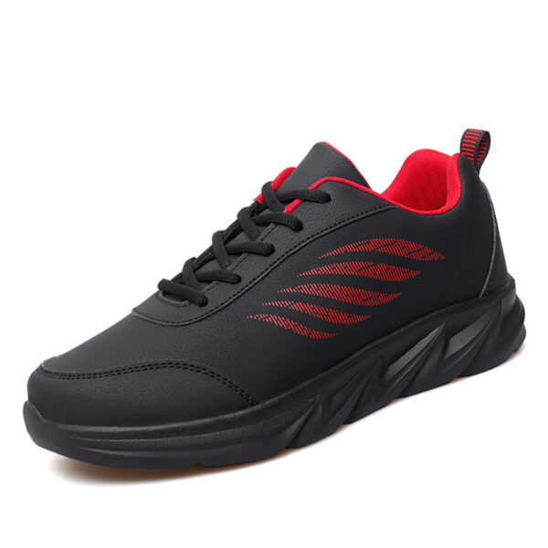 Men's Soft Bottom Light Casual Shoes Teenagers Autumn And Winter Leather Running Shoes - Image 6